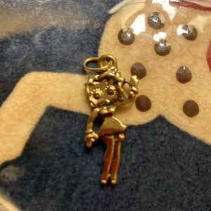 GoldTone Betty Boop Charm